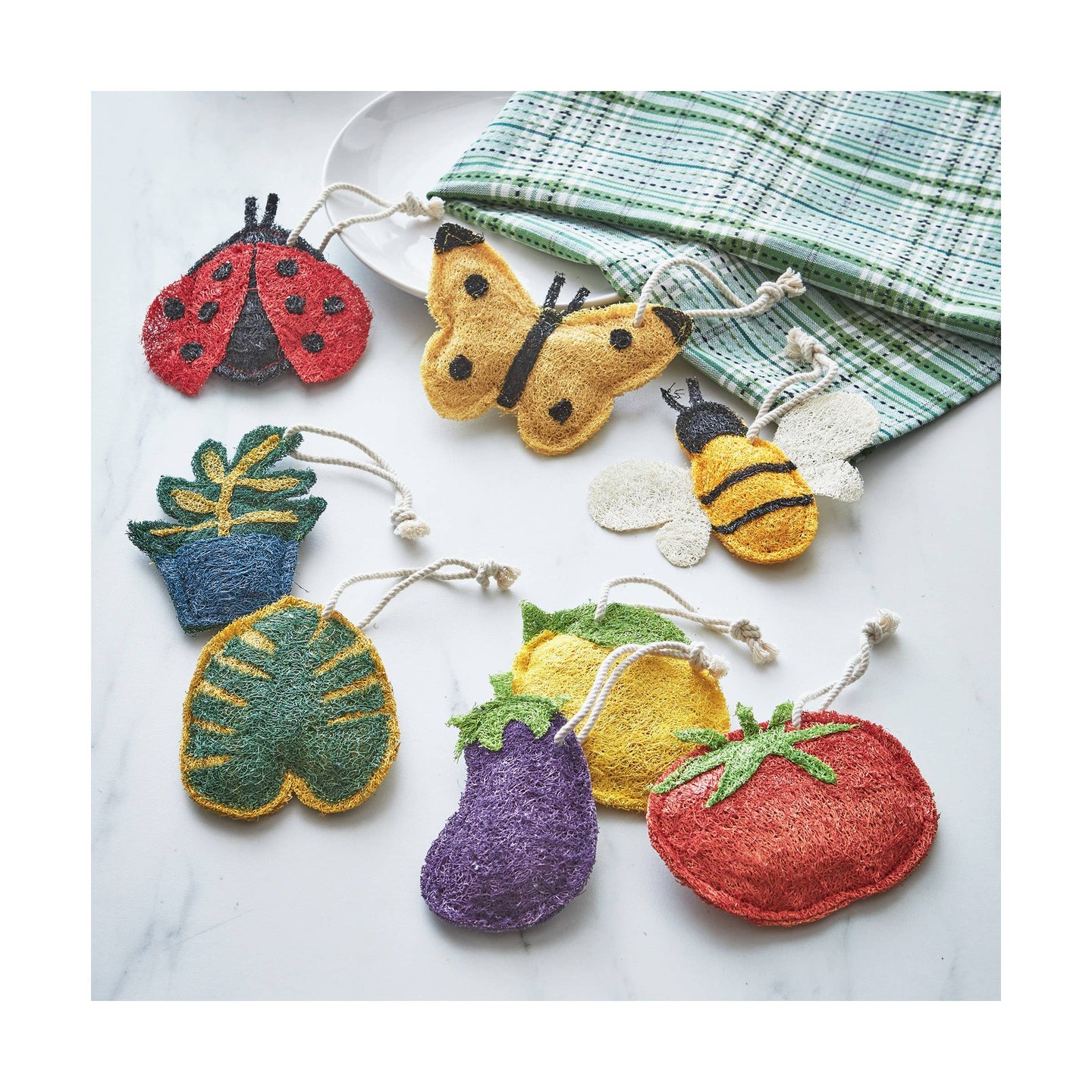 Butterfly Loofah Scrubber